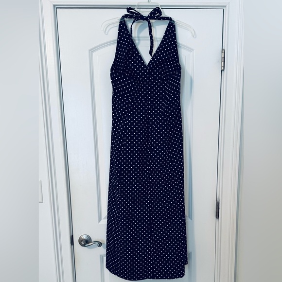 Polka Dot Halter Dress Size 10 - Picture 4 of 6